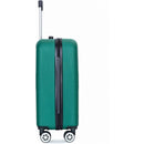 2Piece Luggage Sets ABS Lightweight Suitcase, Spinner Wheels, (20/14) DARK GREEN