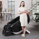 SL Type Pulley Guide, 2D Motor-Massage Manipulator-Space Saver Design, Track Sliding Zero Gravity Multifunction Massage Chair - Black by HouseOfZazla