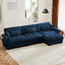 Super Comfort Oversized Modular Sectional Sofa With Movable Ottoman by HouseOfZazla