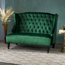 Modern Glam Velvet Loveseat