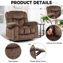 Swivel And Rocking Recliner Chair With Massage And Heating by HouseOfZazla