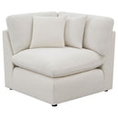 Greeley - 5 Piece Upholstered Modular Sectional Sofa - Ivory by HouseOfZazla