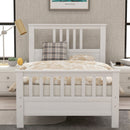 Platform Bed With Paneled Headboard And Footboard