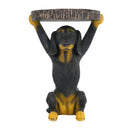 Whimsical Black Dog MGO Side Table