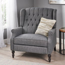 Dunham Contemporary Fabric Tufted Oversized Pushback Recliner