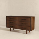 Logan - Dresser With 6 Drawers - Brown by Unique Piece Furniture