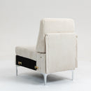 Single Couch Modular Armless Accent Chair With Back Cushion by HouseOfZazla