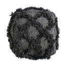 Jumanji - Handcrafted Wool And Cotton Pouf - Brown by HouseOfZazla