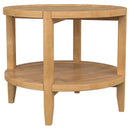 Isbell - Round Table With Storage Shelf