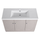 Contemporary Freestanding Bathroom Vanity With Resin Sink & Soft-Close Cabinet Doors by Unique Piece Furniture