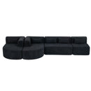 Upholstered Sofa Free Combined Sofa Couch With 2 Chaise Lounge And Five Back Pillows For Living Room by HouseOfZazla