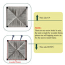 Bar Stools Paper Rope Weave Dining Chairs With Back Hand Weave Stools For Kichen Island, Bar & Counter (Set of 2)