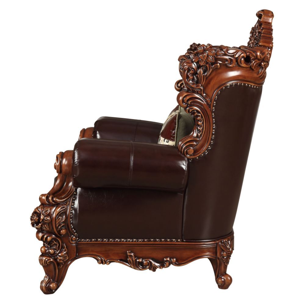 Forsythia - Chair - Espresso Top Grain Leather Match & Walnut, photo 7 of 7