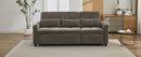 2-in-1 Sofa 82' Three-Seater with Sofa Bed and Reversible Recliner, Dark Grey Chenille