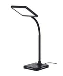 Brilli 21"H Charge Up Circadian LED Desk Lamp Black Finish with Touch Switch, Night Light on Base by LampsUSA