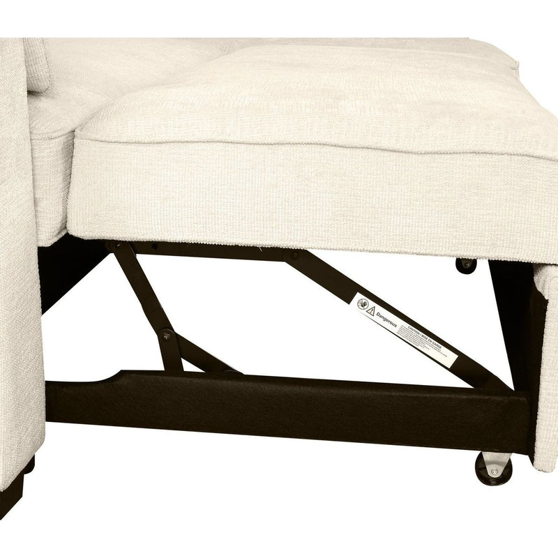 90" Pull Out Sleeper Sofa L-Shaped Couch Convertible Sofa Bed with Storage Chaise, Storage Racks and USB Ports (SG001340AA), Beige