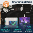 Farmhouse Nightstand, Charging Station & Storage by HouseOfZazla