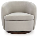 Annbury - Swivel Accent Chair - Light Beige by Unique Piece Furniture