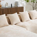 Modular L-Shape Sectional Sofa With Curved Chaise by HouseOfZazla