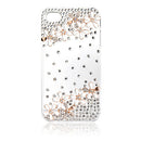 Transparent Bling Flower Rhinestone Case for iPhone 4/4S