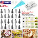 Cake Decorating Kit with 24 Tips, Bags & Case by LJGDeals