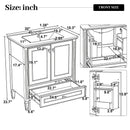 Freestanding Vanity With 1 Drawer & 2 Soft Close Doors With Door Mounted Storage by HouseOfZazla