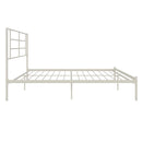 Praxis - King Bed With Simple Headboard - White by HouseOfZazla
