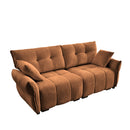Modern Sofa & Pillows, Textured Cover, High Rebound Cushions by HouseOfZazla