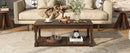 Vibe Haus Farmhouse Wooden Coffee Table