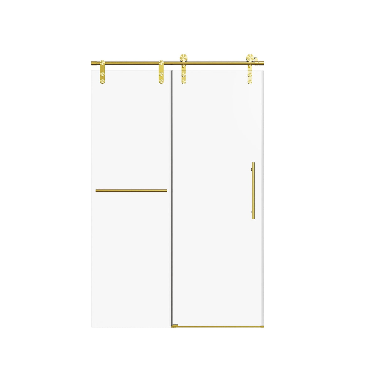 Frameless Single Sliding Shower Doors With Towel Rail & Handle, photo 10 of 40