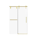 Frameless Single Sliding Shower Doors With Towel Rail & Handle by HouseOfZazla