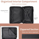 Lightweight Durable ABS Hardshell Luggage - 24-inch