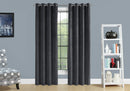 2 Pieces Set, Curtain Panel, Room Darkening, Grommet, Contemporary & Modern