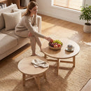 Set of 2 Round Nesting Coffee Tables