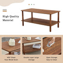 Modern 2 Tier Coffee Table With Open Storage Shelf For Living Room by HouseOfZazla