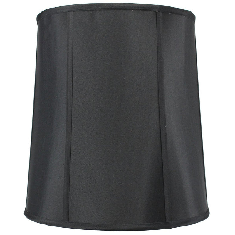 14"W x 15"H Black Fabric Drum lamp Shade with Gold Liner