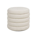 Fuji - Oversized Round Storage Ottoman by HouseOfZazla