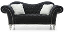 Elegant Round Arm Loveseat