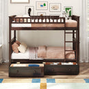 Bunk Bed With Drawers, Convertible Design by Unique Piece Furniture