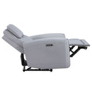 Jeromie - Power Motion Recliner With USB Port - Gray Synthetic Leather by Unique Piece Furniture