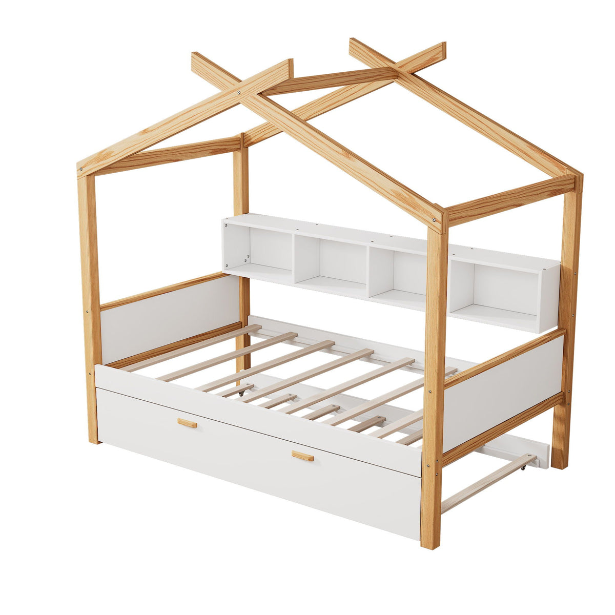 House Bed With Bookshelf Storage, photo 23 of 33