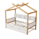 House Bed With Bookshelf Storage by HouseOfZazla