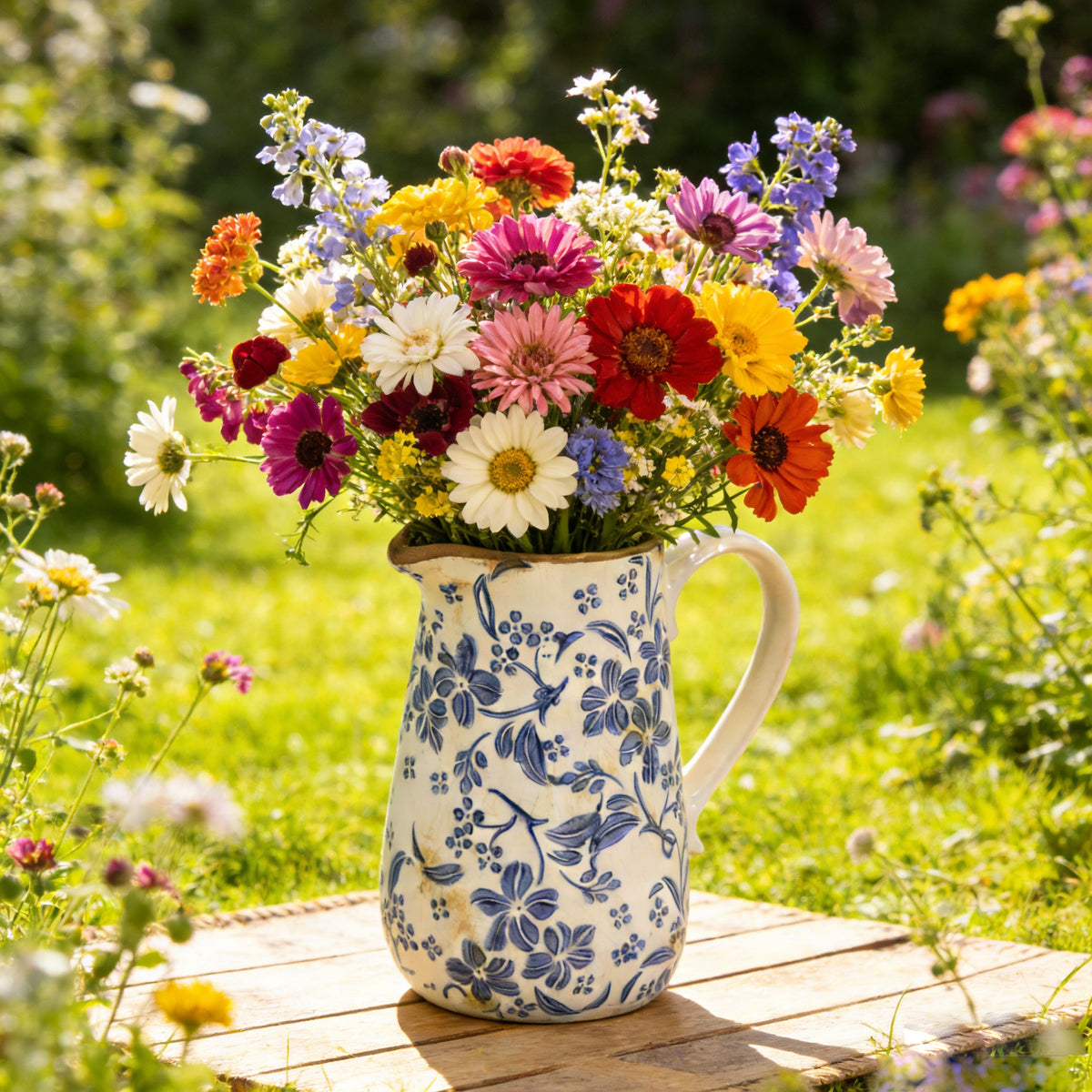Ceramic Pitcher Vase With Handle, photo 7 of 8