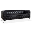 84.06 Inch Width Traditional Square Arm removable cushion 3 seater Sofa