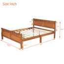 Platform Bed Frame Mattress Foundation Sleigh Bed With Headboard / Footboard / Wood Slat Suppor by HouseOfZazla