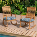 Outdoor Chair Cushions Set of 2, 19 x 19 x 4 Inch Tufted Seat Cushions by HouseOfZazla