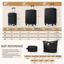Hardside Luggage Set - 5 Piece with USB Port & TSA Lock