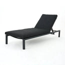 Modern Chaise Lounge with Water Resistant Fabric Cushions by HouseOfZazla