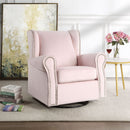 Tamaki - Glider Chair With Swivel - Pink by HouseOfZazla