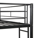Modern Metal Bunk Bed, Full Over Full, No Box Spring Needed - Black by HouseOfZazla
